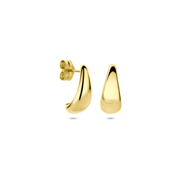 stekeroorringen 13 mm 14K geelgoud - Afbeelding 3