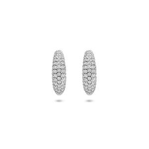 stekeroorringen 14 mm zilver gerhodineerd