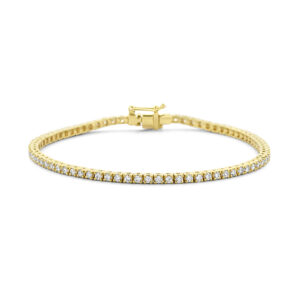 tennisarmband diamant 2.00ct h si 2,3 mm 17,5 cm 14K geelgoud