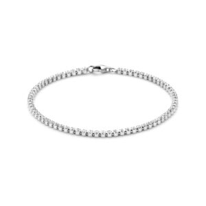 tennisarmband zirkonia 2,5 mm 18 cm zilver gerhodineerd