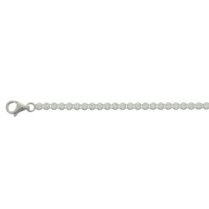 tennisarmband zirkonia 2,5 mm 18 cm zilver gerhodineerd