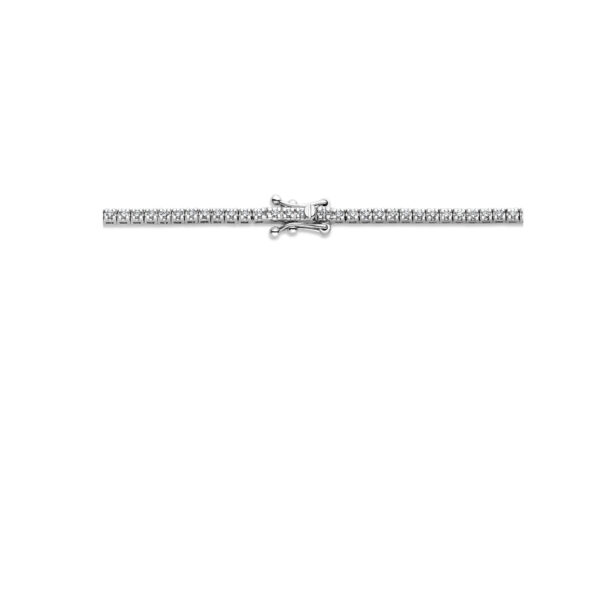 tenniscollier lab grown diamant 2.00ct g si 1,9 mm 42 cm 14K witgoud - Afbeelding 3