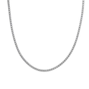 tenniscollier zirkonia 2,5 mm zilver gerhodineerd