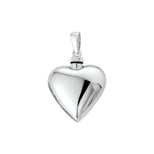urnhanger hart zilver gerhodineerd
