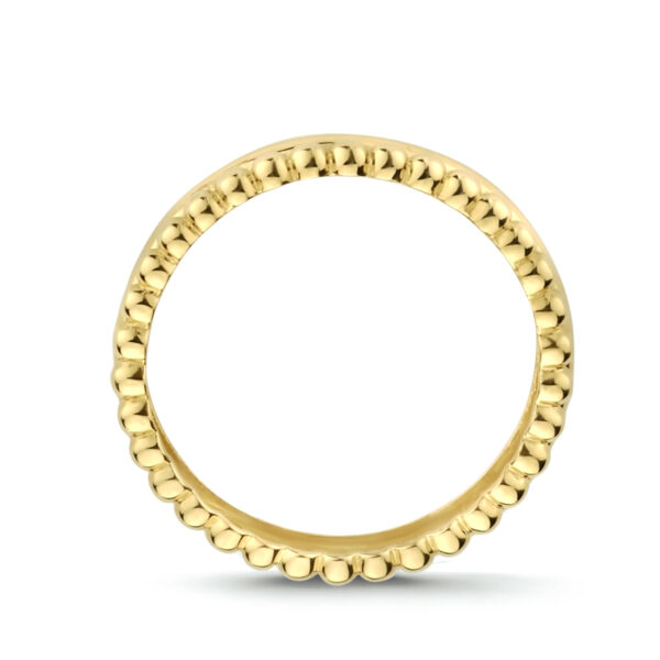 9k ring bolletjes 9K geel kleurig - Afbeelding 3