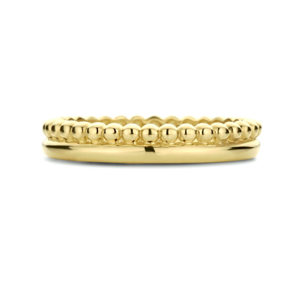 9k ring bolletjes 9K geel kleurig - Afbeelding 4