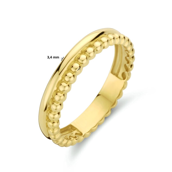 9k ring bolletjes 9K geel kleurig - Afbeelding 5