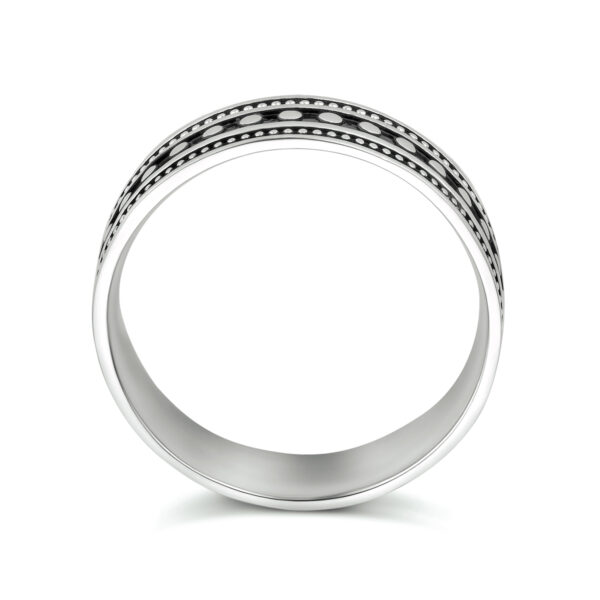 Ring oxi zilver geoxideerd - Afbeelding 3