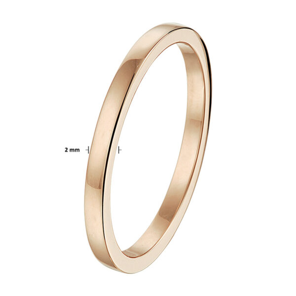 aanschuifring 14K roségoud - Afbeelding 2