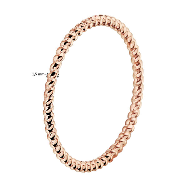 aanschuifring 14K roségoud - Afbeelding 3