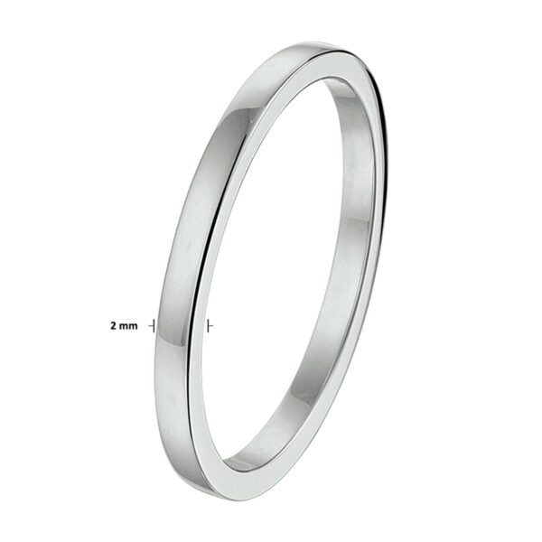 aanschuifring 14K witgoud - Afbeelding 2