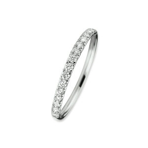 aanschuifring lab grown diamant 0.255ct h si 14K witgoud met palladium