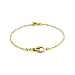 armband 19 cm 14K geelgoud