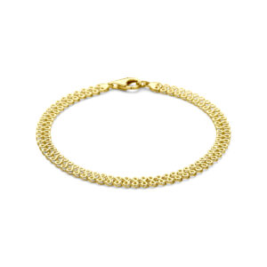 armband 5 mm 19 cm 14K geelgoud