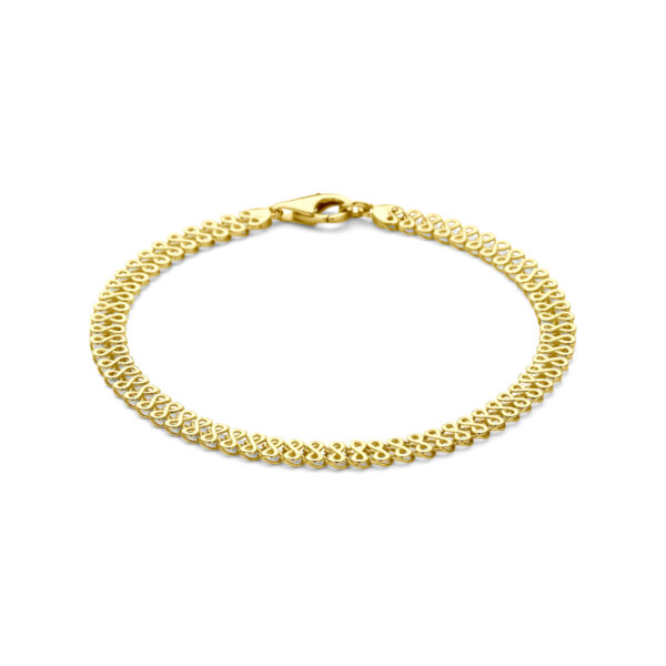 armband 5 mm 19 cm 14K geelgoud