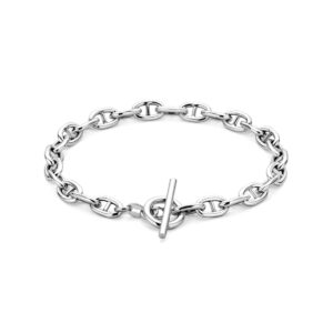 armband 5,9 mm 19 cm kapittelslot zilver gerhodineerd