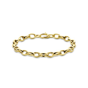 armband 6 mm 19,5 cm 14K geelgoud