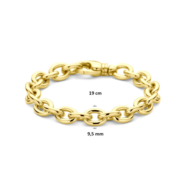 armband 9,5 mm 19 cm 14K geelgoud - Afbeelding 3