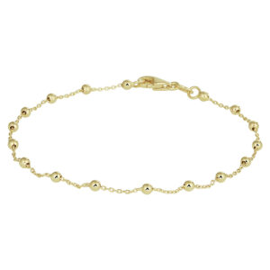 armband bolletjes 0,9 mm 18 cm 14K geelgoud