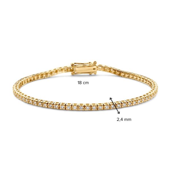 Armband geel briljant 1,00 crt. - Afbeelding 4