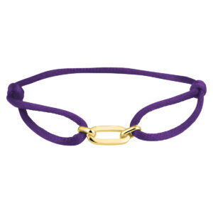 armband satijn zilver verguld (met rubber/nylon/etc)