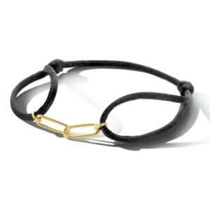 armband satijn zilver verguld (met rubber/nylon/etc)