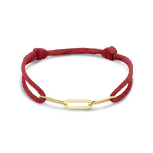 armband satijn zilver verguld (met rubber/nylon/etc)