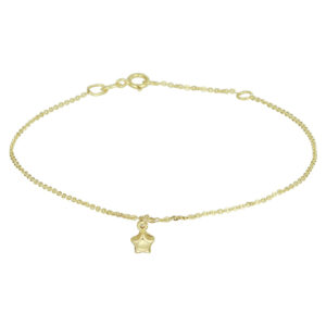 armband ster 1,0 mm 16,5 - 18,5 cm 14K geelgoud