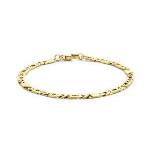 armband valkenoog 4,7 mm 21 cm 14K geelgoud
