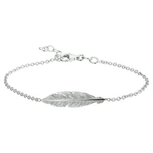 armband veer 1,8 mm 16,5 + 2,5 cm zilver gerhodineerd
