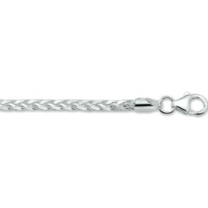 armband vossestaart 3,0 mm 19 cm zilver gerhodineerd