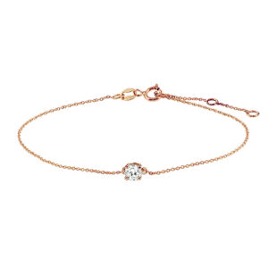 armband zirkonia 0,8 mm 16,5 - 17,5 - 18,5 cm 14K roségoud