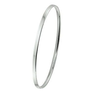 bangle dop vlakke buis 3 x 60 mm zilver wit