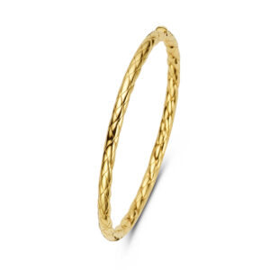 bangle scharnier 4,0 mm 60 mm 14K geelgoud