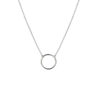 collier rondje 0,8 mm 40 - 42 - 44 cm 14K witgoud
