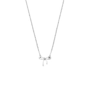 collier strik 41 + 4 cm zilver gerhodineerd
