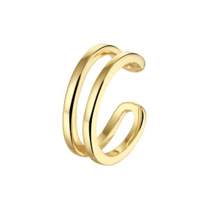 earcuff 1 micron zilver verguld (geel)
