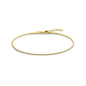 gourmette 4-zijdes geslepen 1,4 mm 19 + 2 cm (heren lengte) 14K geelgoud