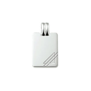 graveerhanger poli/mat zilver gerhodineerd