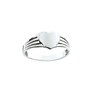 graveerring massief zilver wit