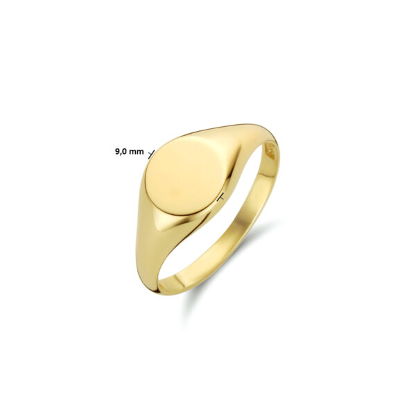 graveerring rond 14K geelgoud - Afbeelding 5