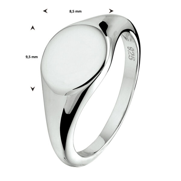 graveerring zilver gerhodineerd - Afbeelding 3