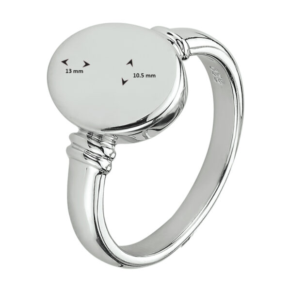 graveerring zilver gerhodineerd - Afbeelding 3