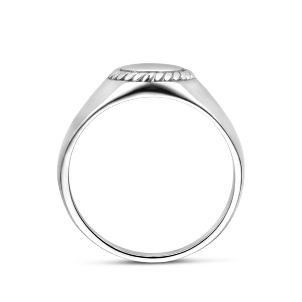 graveerring zilver gerhodineerd - Afbeelding 3