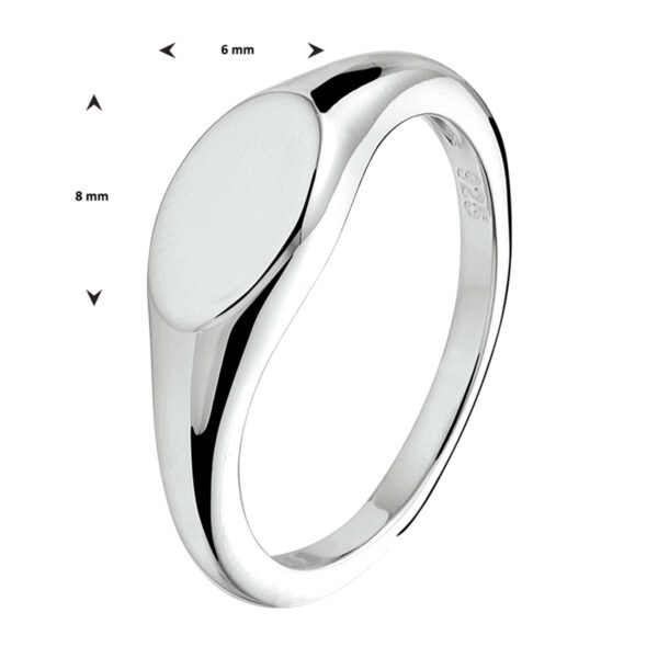 graveerring zilver gerhodineerd - Afbeelding 4