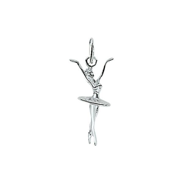 hanger ballerina zilver wit