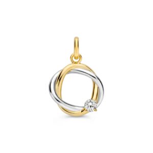 Hanger bicolor zirkonia