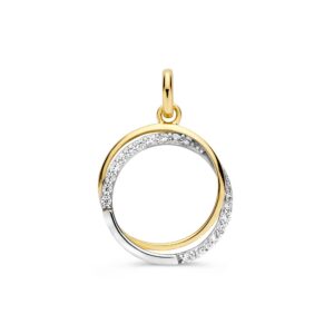 Hanger bicolor zirkonia