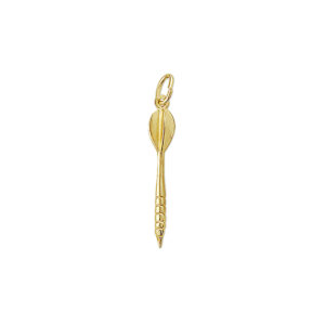 hanger dartpijl 14K geelgoud