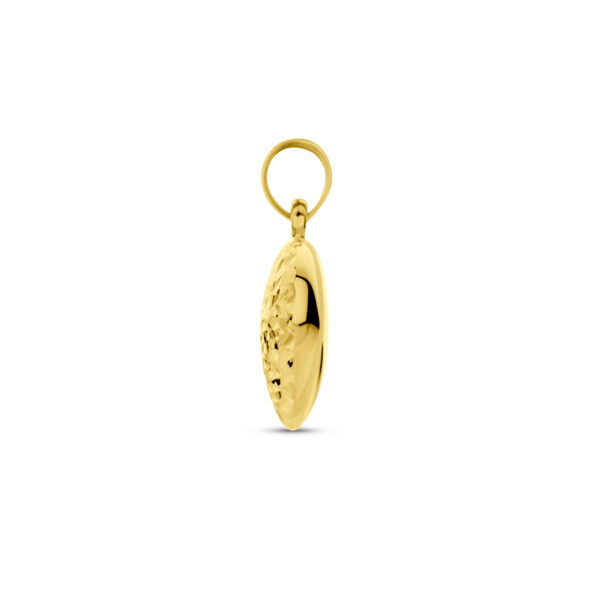 hanger hart gediamanteerd 14K geelgoud - Afbeelding 3